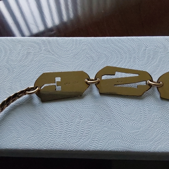 VINTAGE 12 KARAT YELLOW GOLD , ROSE  SPELLED OUT NAME ESTATE CHAIN NECKLACE - Picture 9 of 10